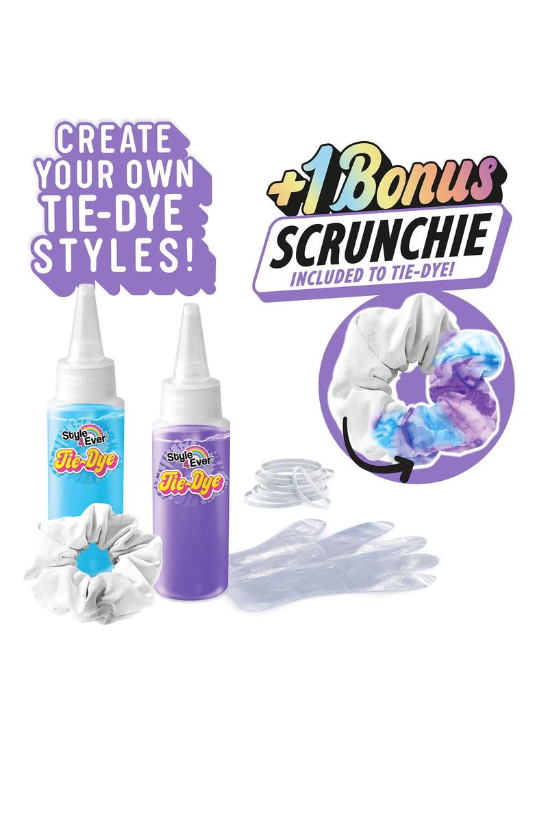 Tie Dye Scrunchie Kit, Purple - Born Childrens Boutique