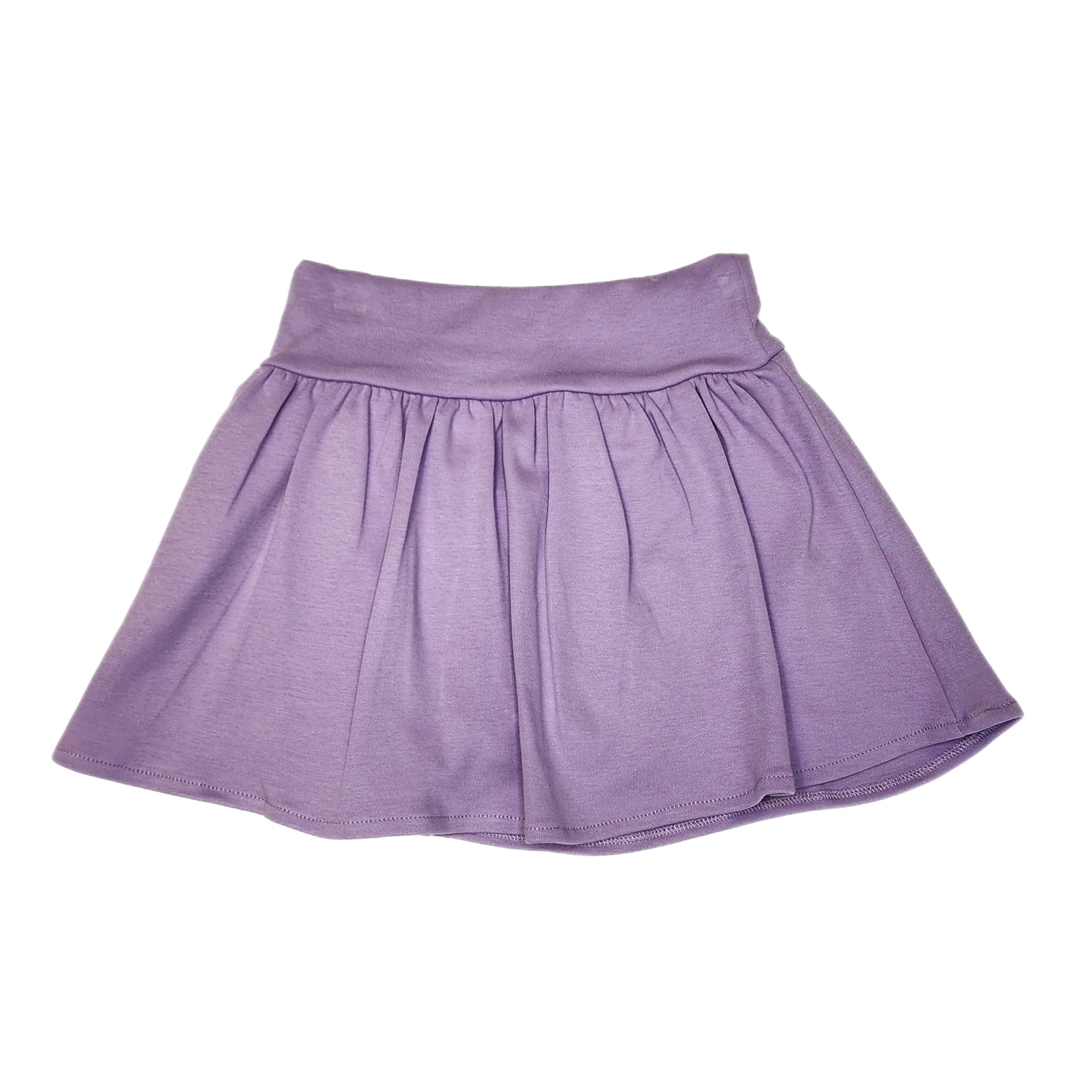 ISK016P Gathered Skort Lavender - Born Childrens Boutique