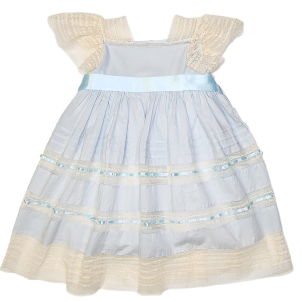 Phoenix & Ren Blue Lillian Dress - Blue Ribbons - Born Childrens Boutique