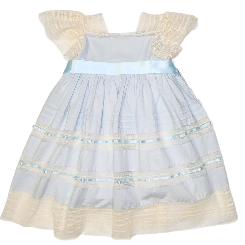 Phoenix & Ren Blue Lillian Dress - Blue Ribbons - Born Childrens Boutique