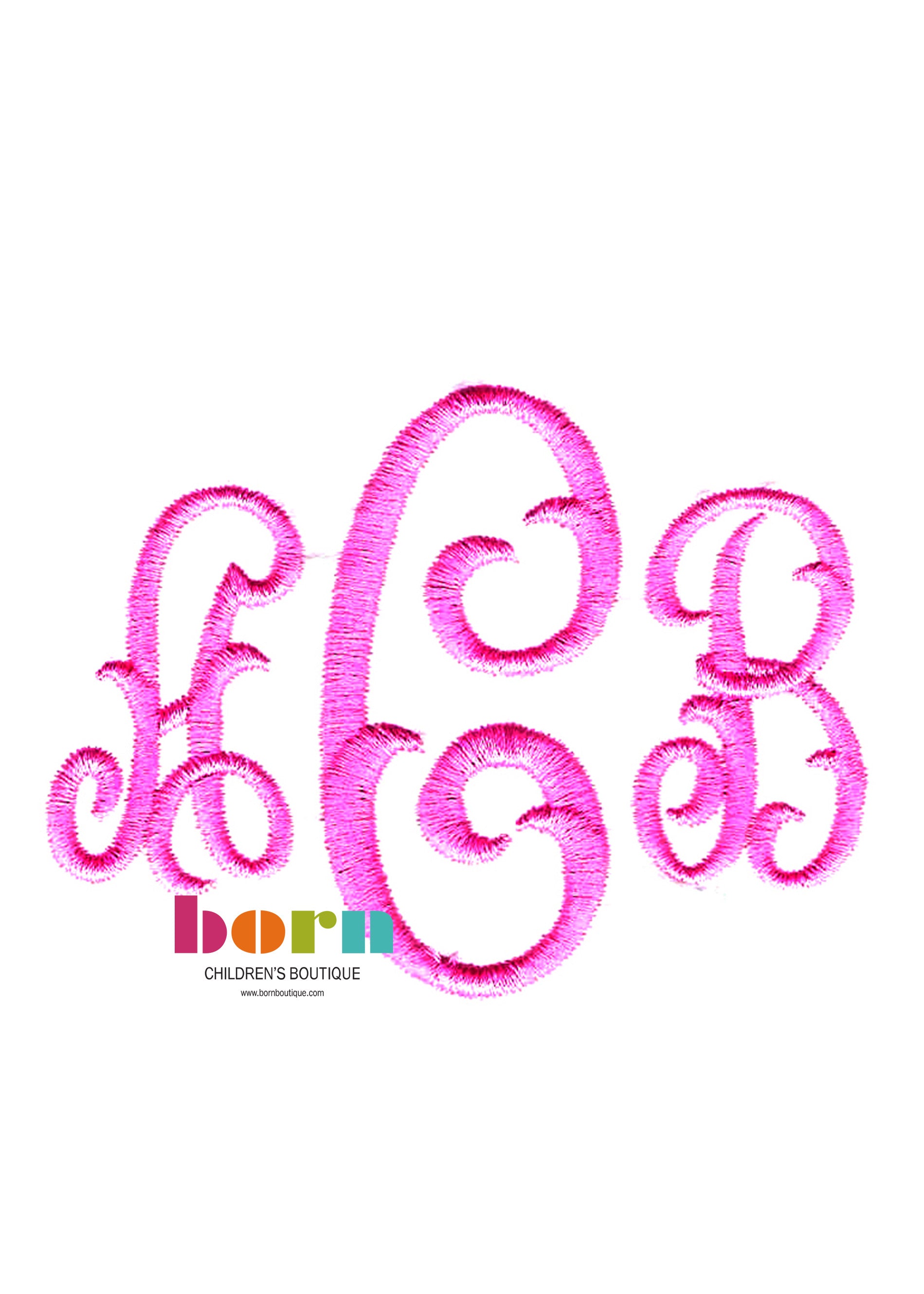 Monogram Initials - Born Childrens Boutique