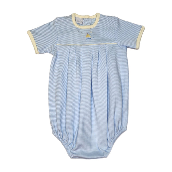 Boy Knit Sailboat Bubble - Born Childrens Boutique