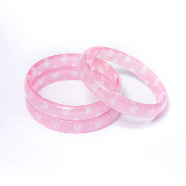 Pink Heart Pattern Bangle - Born Childrens Boutique