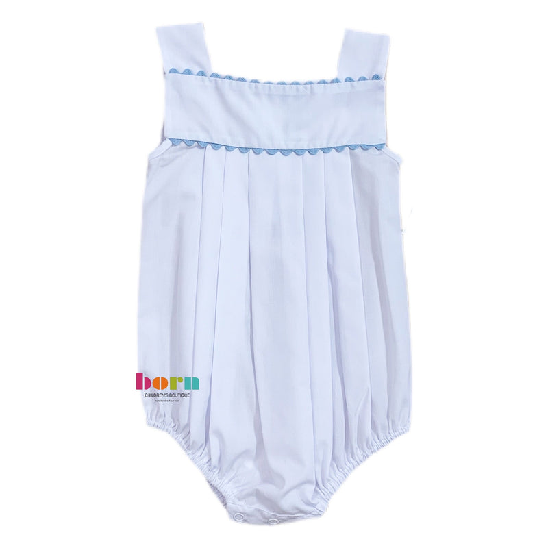 Auraluz Sunbubble White with Blue Ric Rac