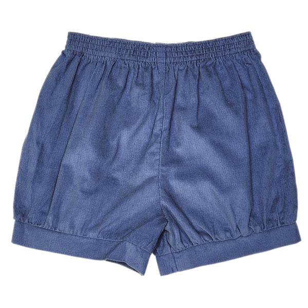 Steel Blue Cord Christian Banded Short - Born Childrens Boutique