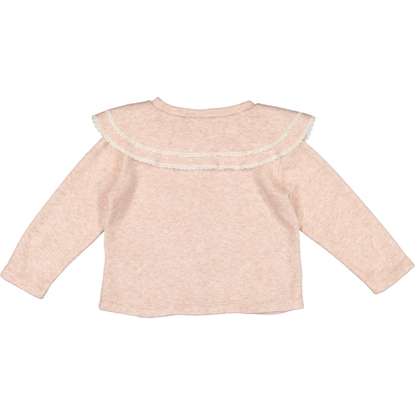 Apparel Double Lace Pink Cardigan - Born Childrens Boutique