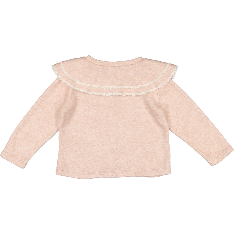 Apparel Double Lace Pink Cardigan - Born Childrens Boutique