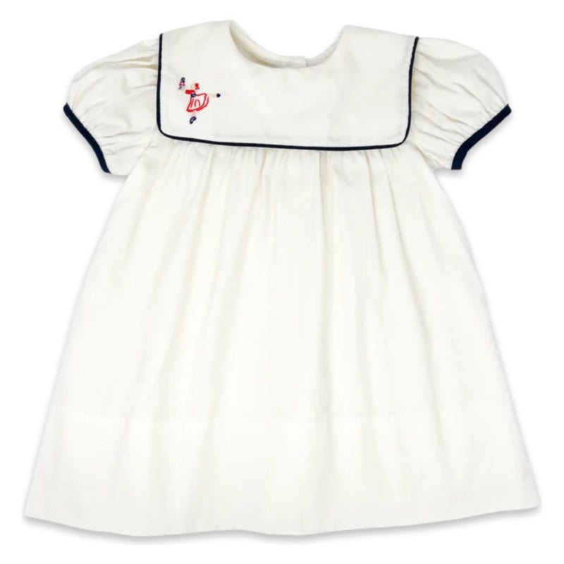 Lullaby Set Hope Chest Dress - Nutcracker White - Born Childrens Boutique
