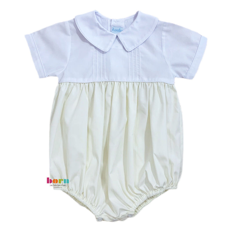 Yellow Pleat Bubble - Born Childrens Boutique