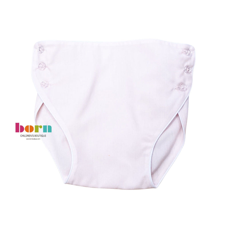 Pink Piped Diaper Cover - Born Childrens Boutique