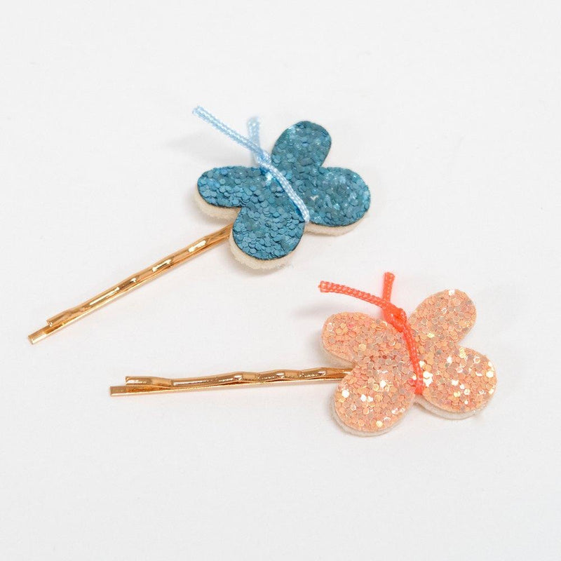Glitter Butterfly Hair Slides - Born Childrens Boutique