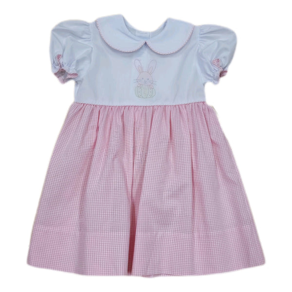 Dress Pink Check Bunny - Born Childrens Boutique