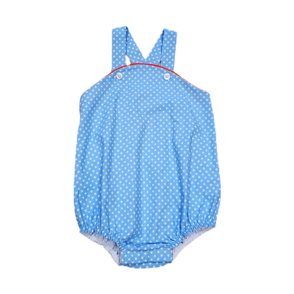 Cross Back Bubble Banner Stars Print - Born Childrens Boutique
