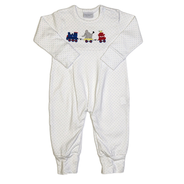 Animal Train Romper - Born Childrens Boutique