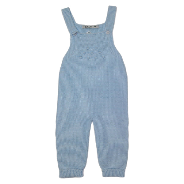 Knitted Overalls Sky Blue - Born Childrens Boutique