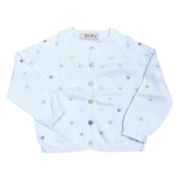 Pastel Dot Cardigan - Born Childrens Boutique