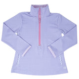 Pre-Order Set Athleisure Heather Half Zip - Lav/Pink MG - Born Childrens Boutique