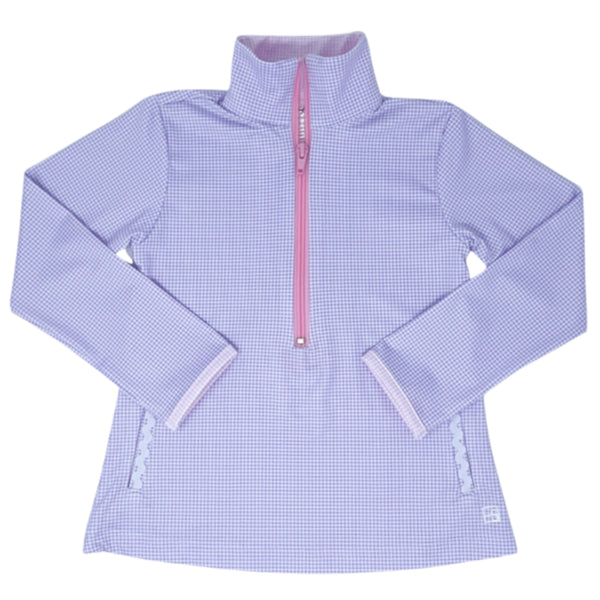 Pre-Order Set Athleisure Heather Half Zip - Lav/Pink MG - Born Childrens Boutique