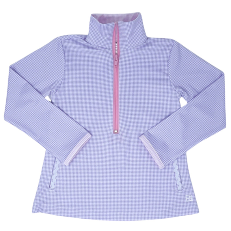 Pre-Order Set Athleisure Heather Half Zip - Lav/Pink MG - Born Childrens Boutique