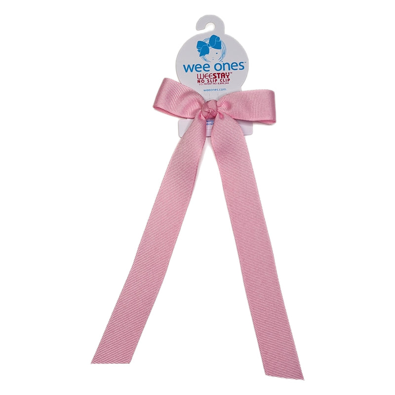 Wee Ones Pearl Pink Bow with Tail - Born Childrens Boutique