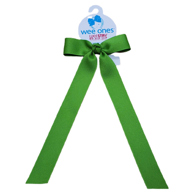 Wee Ones Apple Green Bow with Tail - Born Childrens Boutique