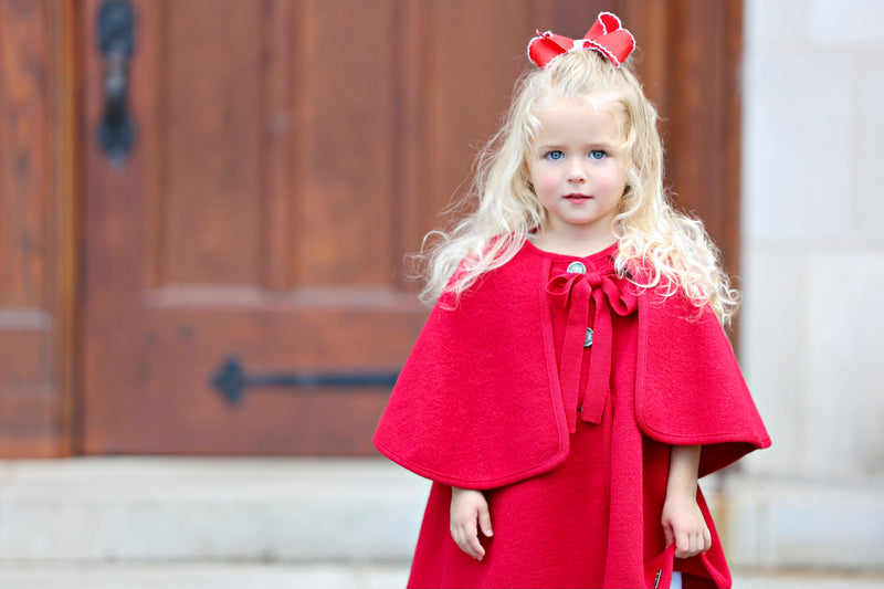 3322 Southern Weight Red Coat - Born Childrens Boutique