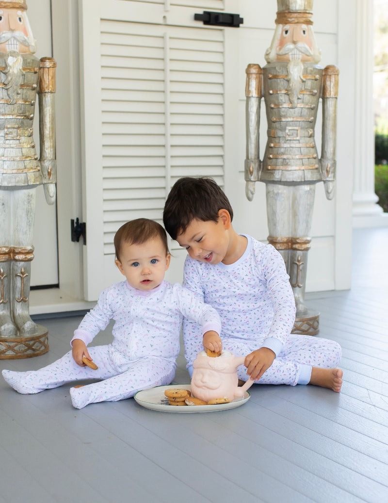 Pre-Order Sweet Pea PJ Set - Holly/Truck - Born Childrens Boutique