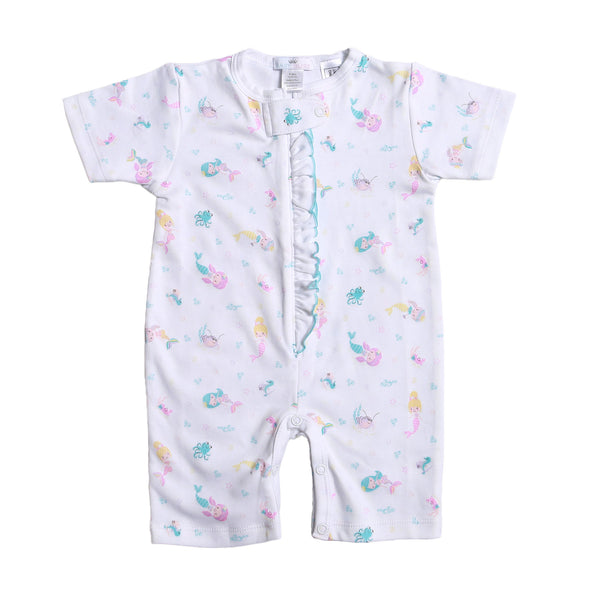 Mermaid And Sea Friends Pima Zipper Loungewear - Born Childrens Boutique
