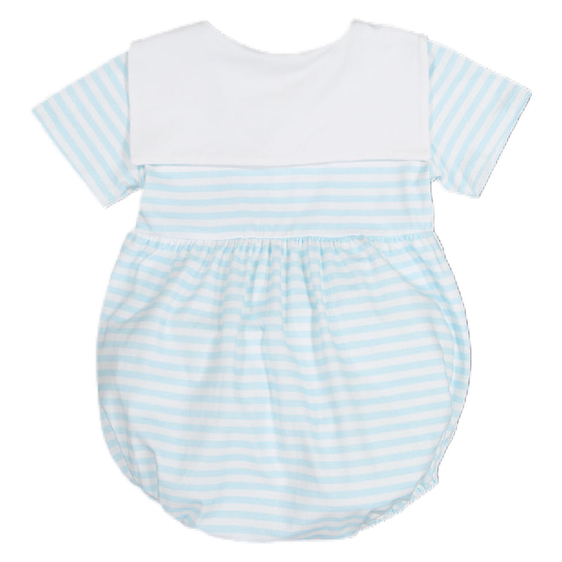 Pre-Order Sailor Blue Boy Romper - Born Childrens Boutique