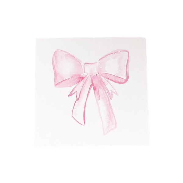 Pink Bow Enclosure Cards - Born Childrens Boutique