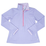 Pre-Order Set Athleisure Heather Half Zip - Lav/Pink MG - Born Childrens Boutique