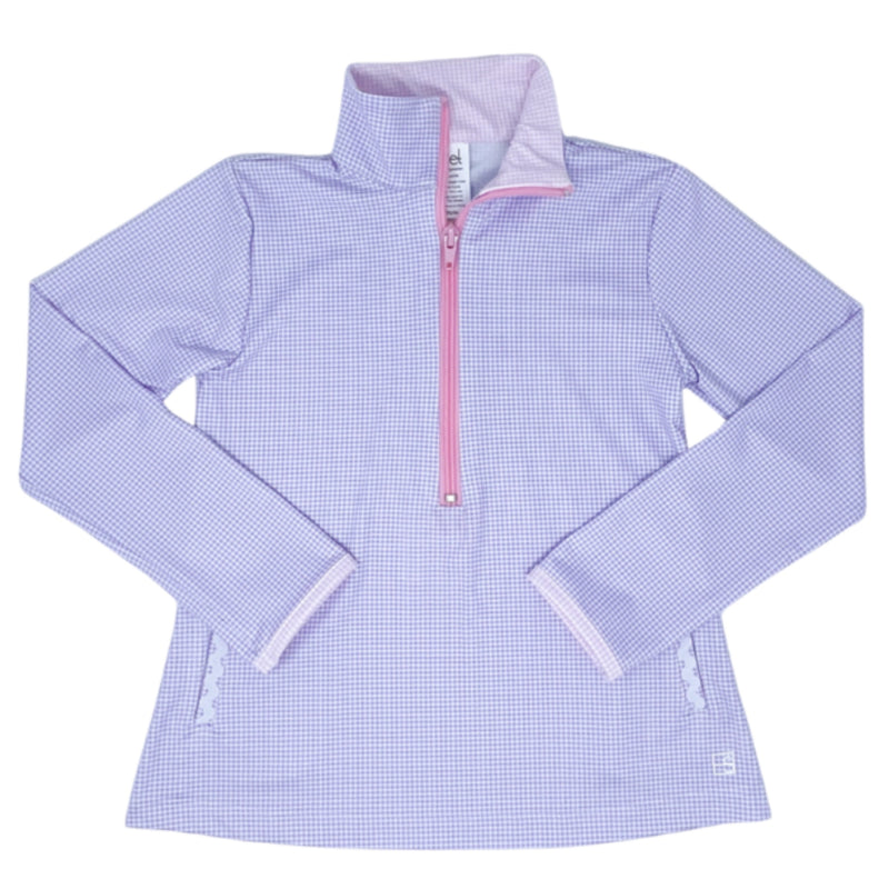 Pre-Order Set Athleisure Heather Half Zip - Lav/Pink MG - Born Childrens Boutique
