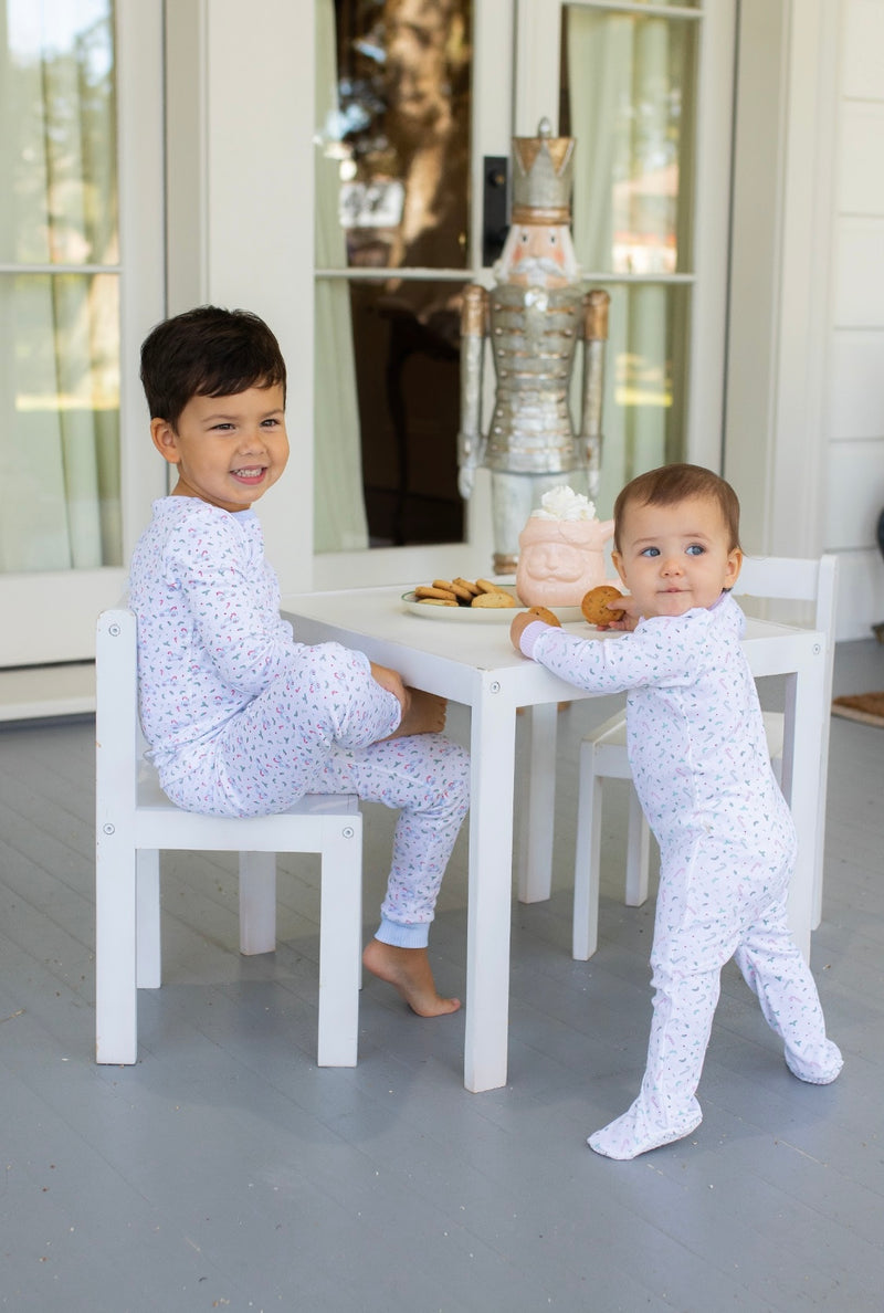Pre-Order Sweet Pea PJ Set - Holly/Truck - Born Childrens Boutique