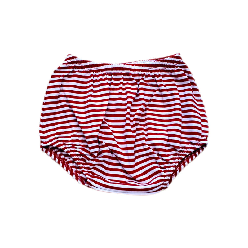 Boy Diaper Cover Red Stripe - Born Childrens Boutique
