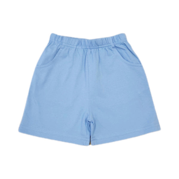 Sky Blue Front Pocket Shorts - Born Childrens Boutique