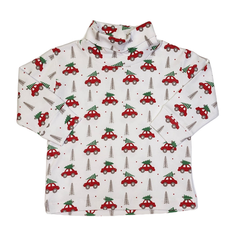 Interlock Turtleneck Car w/ Tree - Born Childrens Boutique