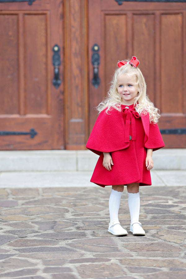 3322 Southern Weight Red Coat - Born Childrens Boutique