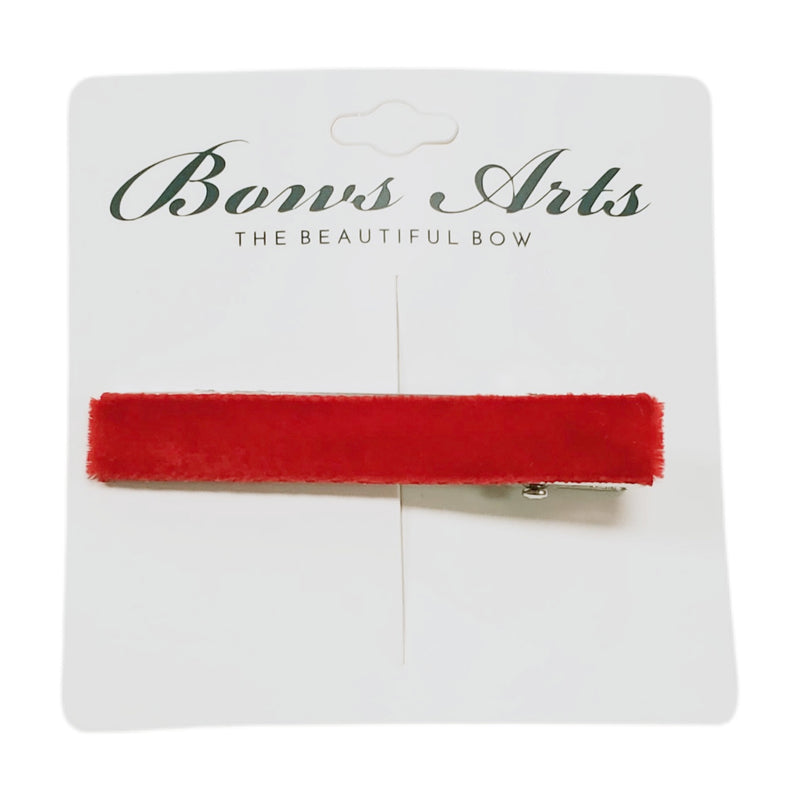 Velvet Bar Teeth Clip, Red - Born Childrens Boutique