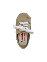 Cienta Kids Tan Lace Up - Born Childrens Boutique
