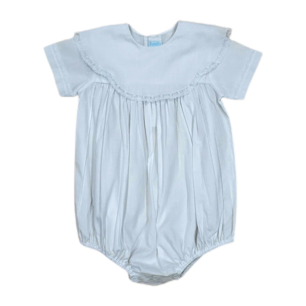 Heirloom Scallop Bubble White w/ Lace - Born Childrens Boutique