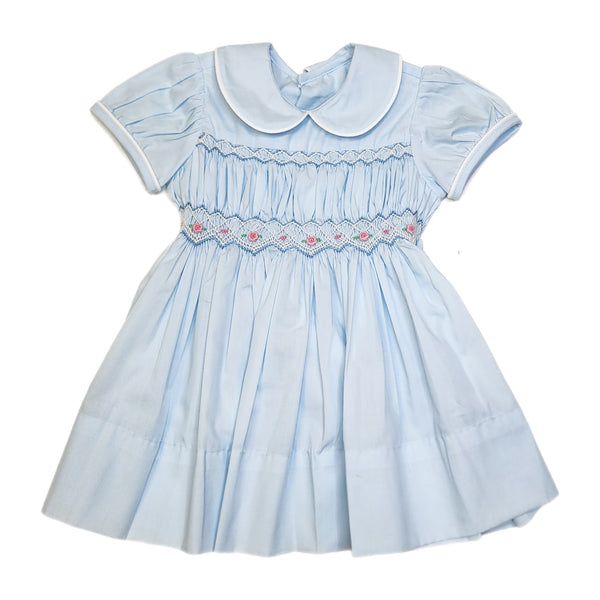 Remember Nguyen Blue Stella Dress - Born Childrens Boutique