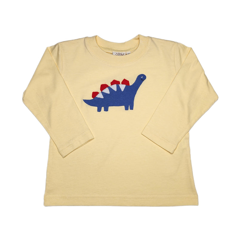 Pale Yellow Dinosaur T-Shirt - Born Childrens Boutique