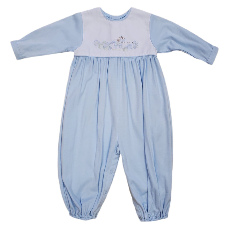 Knit Longall Blue Horse - Born Childrens Boutique