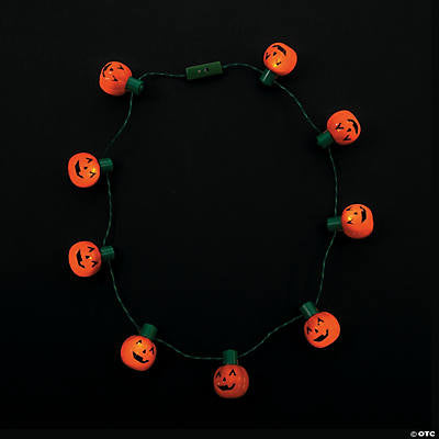 Pumpkin Light Up Necklace - Born Childrens Boutique