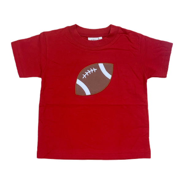 Deep Red Football S/S Shirt - Born Childrens Boutique