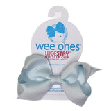Wee Ones Blue Vapore Bow - Born Childrens Boutique