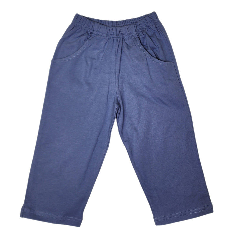 Boy Pant w/ Front Pocket, Slate Blue - Born Childrens Boutique