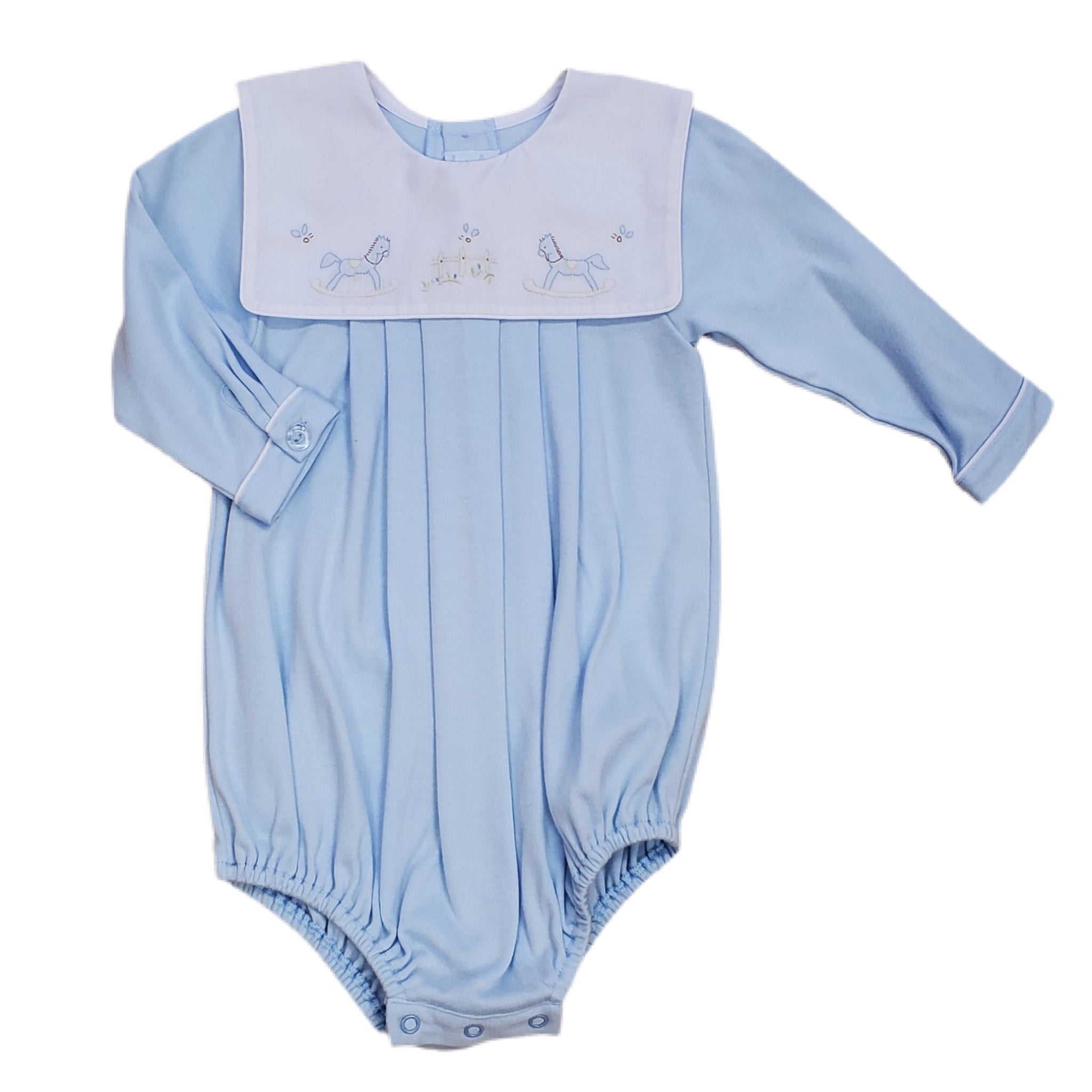 Knit Bubble, Blue/Rockhorse - Born Childrens Boutique