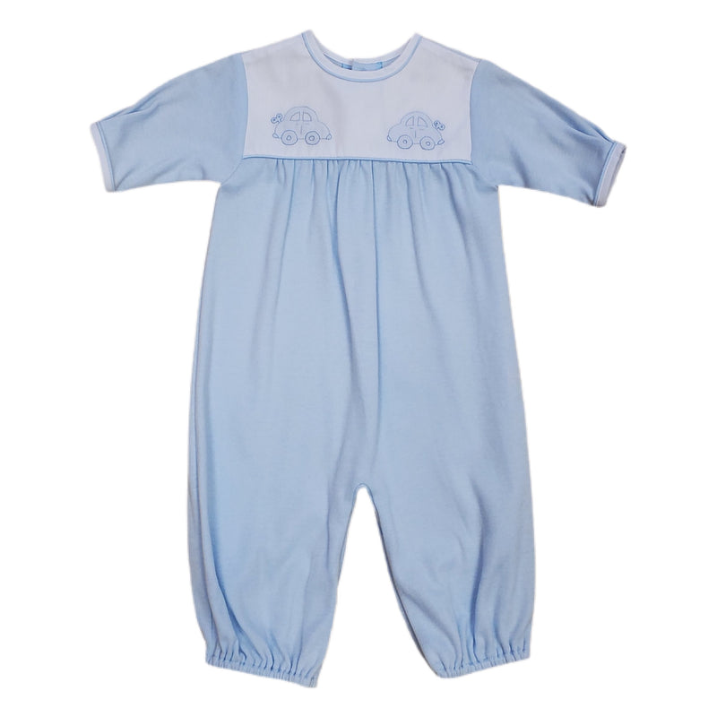 Knit Converter Blue Wind Up Car - Born Childrens Boutique