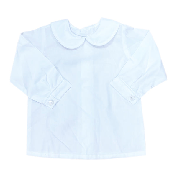 Remember Nguyen White Boy Long Piped Shirt - Born Childrens Boutique